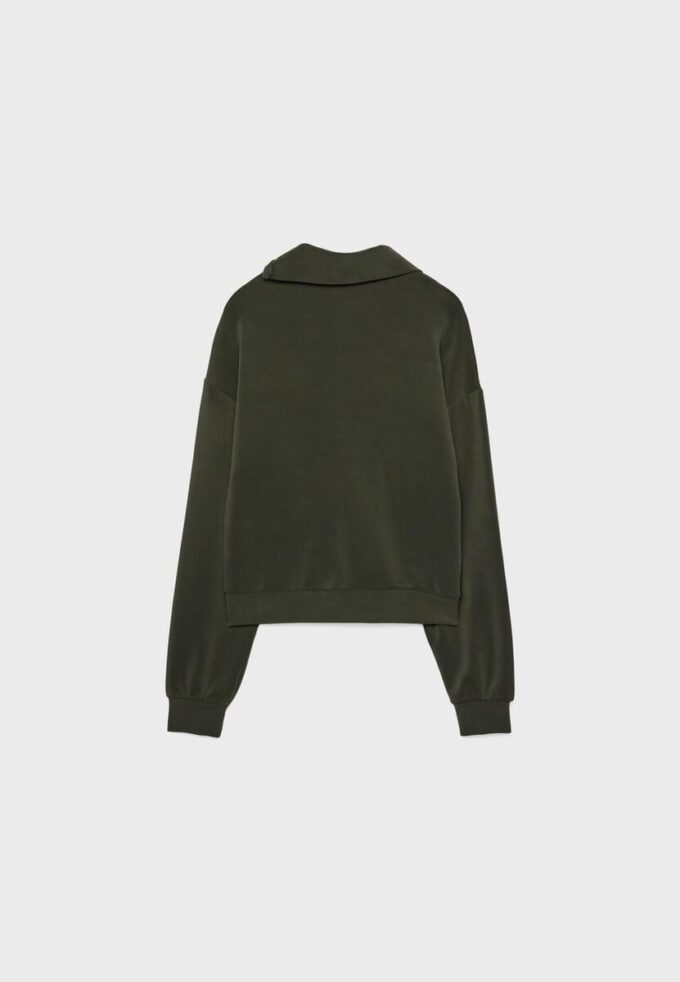 Soft Touch sweatshirt med dragkedja i sidan Soft Touch sweatshirt med dragkedja i sidan