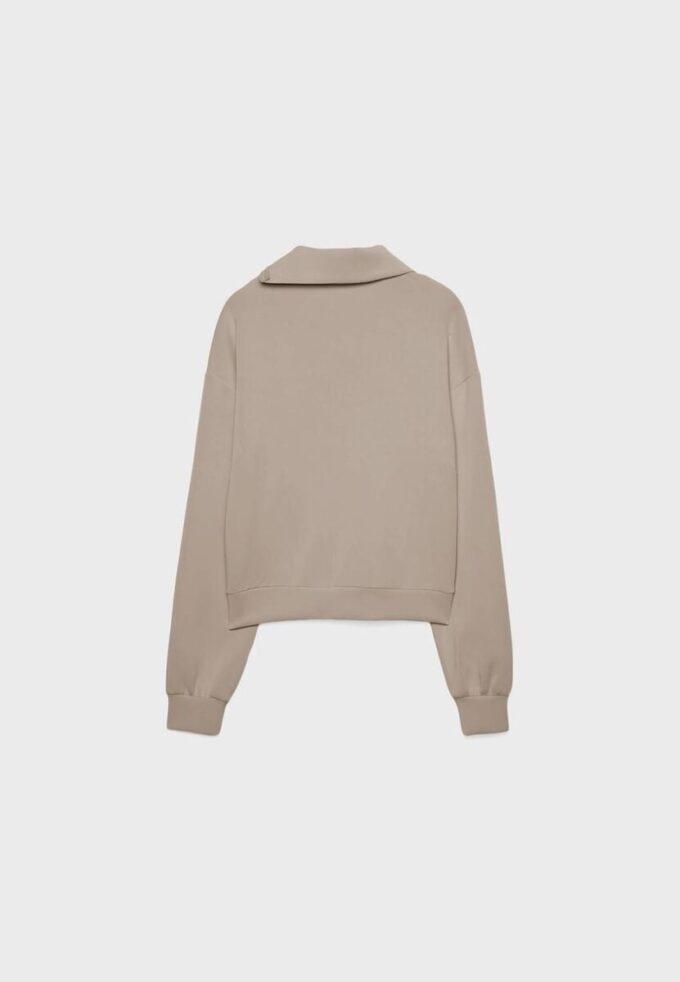 Soft Touch sweatshirt med dragkedja i sidan Soft Touch sweatshirt med dragkedja i sidan