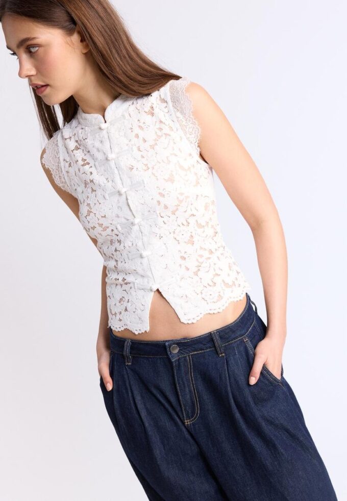 Spets-Qipao-Toppar Spets-Qipao-Toppar