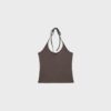 Stickad halterneck-toppar