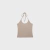 Stickad halterneck-toppar