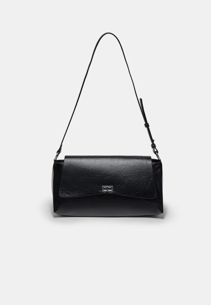 Stor crossbody-väska med lock