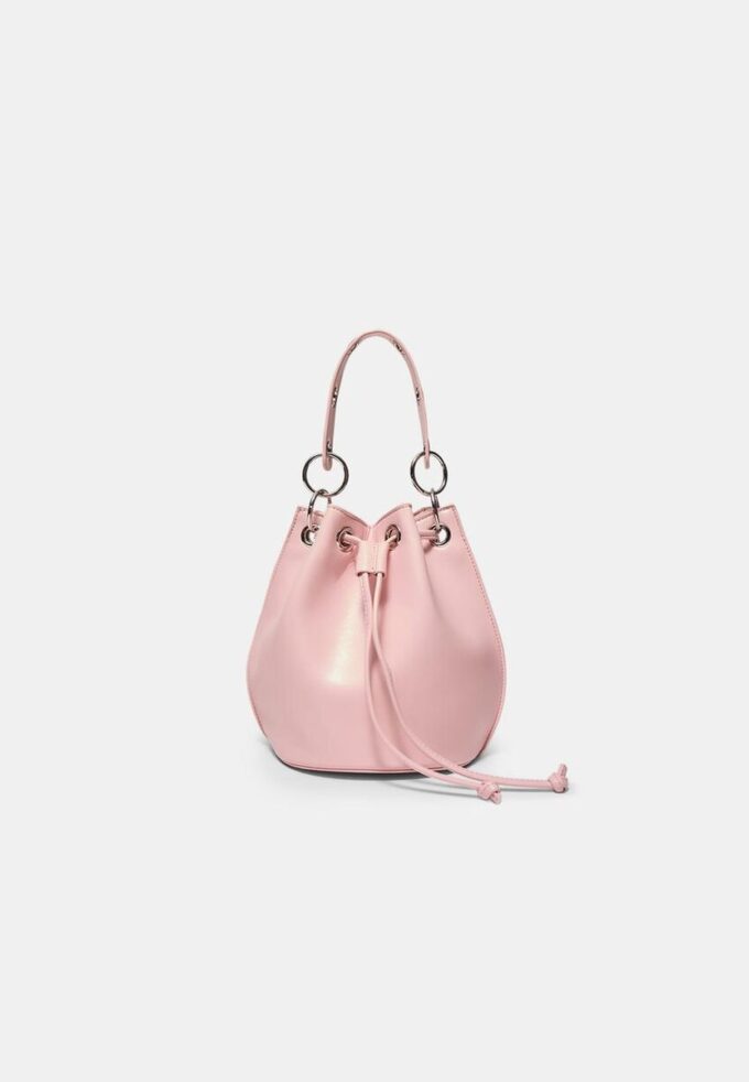 Styv bucketväska med öglor