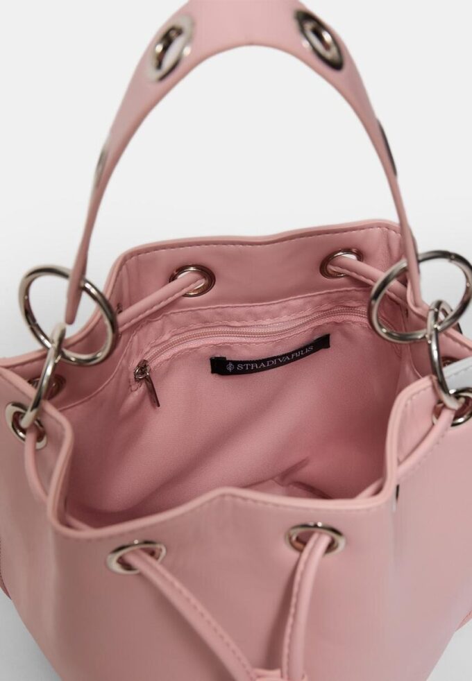 Styv bucketväska med öglor