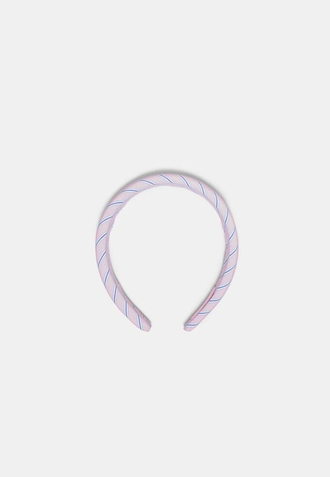 Styvt randigt hårband