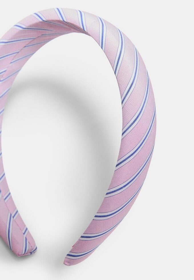 Styvt randigt hårband