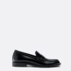 Svarta loafers i skinnimitation