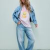 Sweety kortärmad T-shirt med rund hals