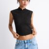 T-shirt i spets i Qipao-stil T-shirt i spets i Qipao-stil