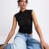 T-shirt i spets i Qipao-stil T-shirt i spets i Qipao-stil