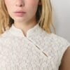 T-shirt i spets i Qipao-stil T-shirt i spets i Qipao-stil