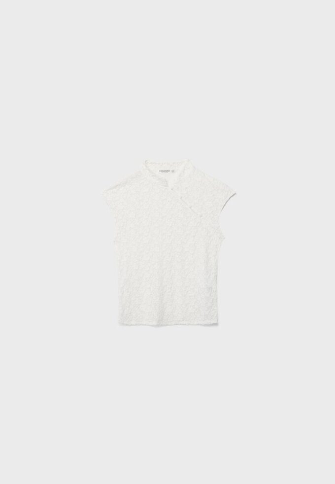 T-shirt i spets i Qipao-stil T-shirt i spets i Qipao-stil