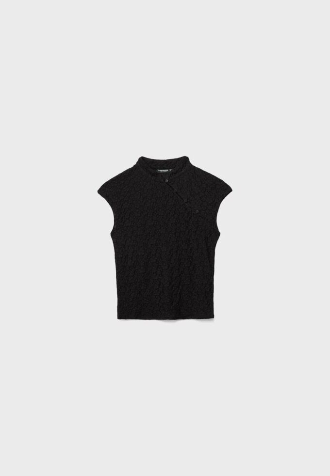T-shirt i spets i Qipao-stil T-shirt i spets i Qipao-stil