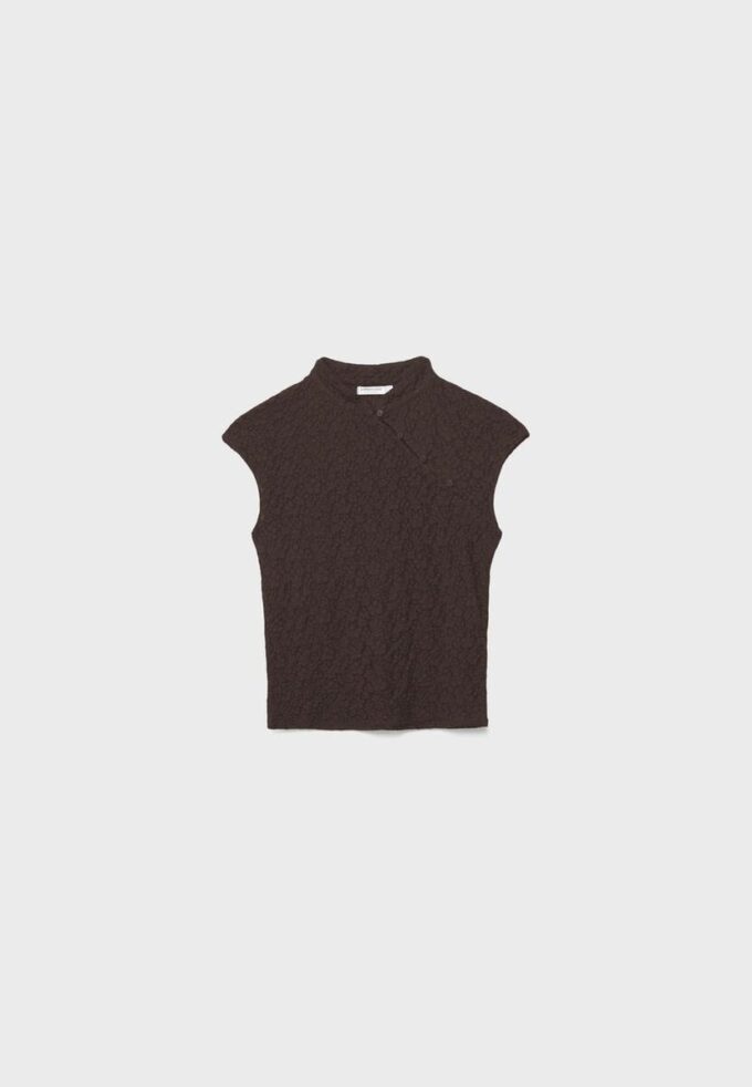 T-shirt i spets i Qipao-stil T-shirt i spets i Qipao-stil