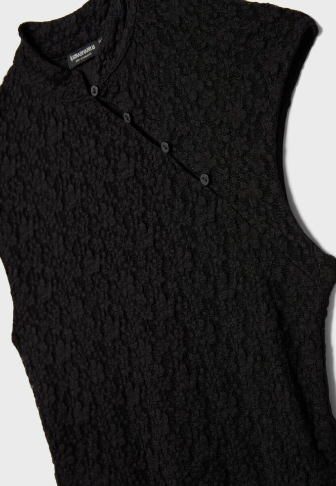T-shirt i spets i Qipao-stil T-shirt i spets i Qipao-stil