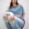 T-shirt med kort ärm och mönstrat tryck T-shirt med kort ärm och mönstrat tryck
