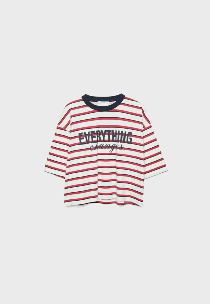 T-shirt med kort ärm och mönstrat tryck