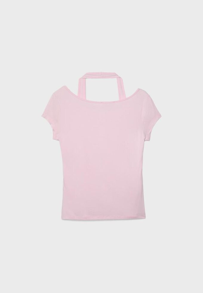 T-shirt med korta ärmar i dubbla lager T-shirt med korta ärmar i dubbla lager