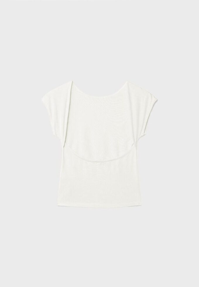 T-shirt med öppen rygg