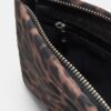 Toalettväska med leopardmönster och dragkedja
