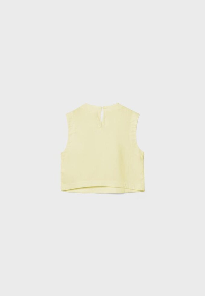 Toppar med linneeffekt och racerback