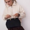 Tote-väska med metallhandtag