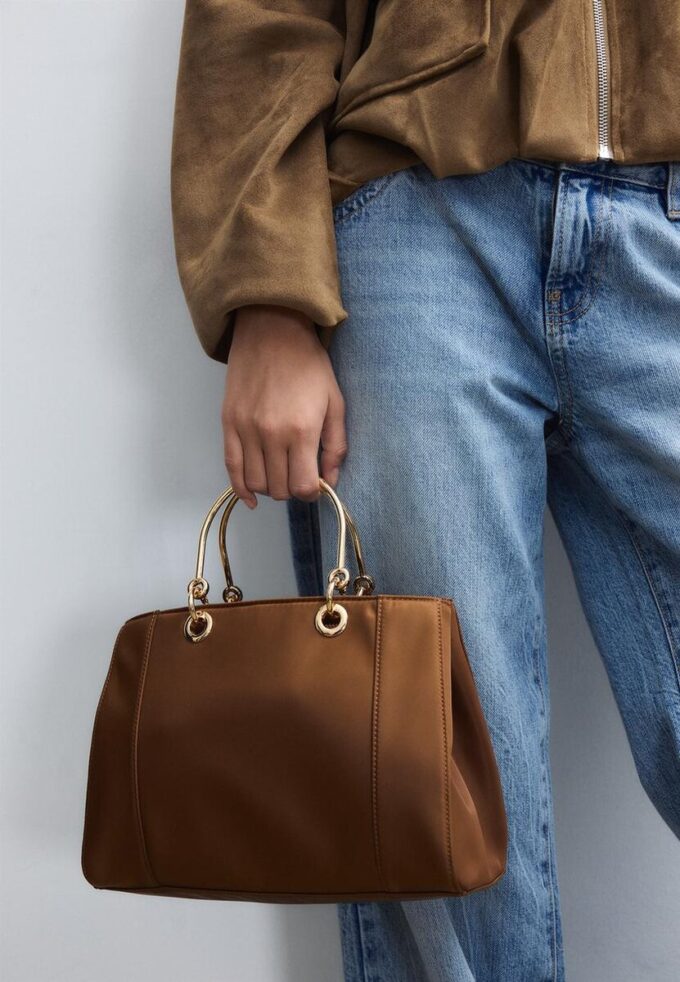 Tote-väska med metallhandtag
