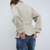 Trenchcoat med hög hals