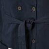Trenchcoat med hög krage och bälte