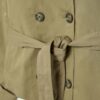 Trenchcoat med hög krage och bälten