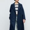 Trenchcoat med Soft Touch-yta