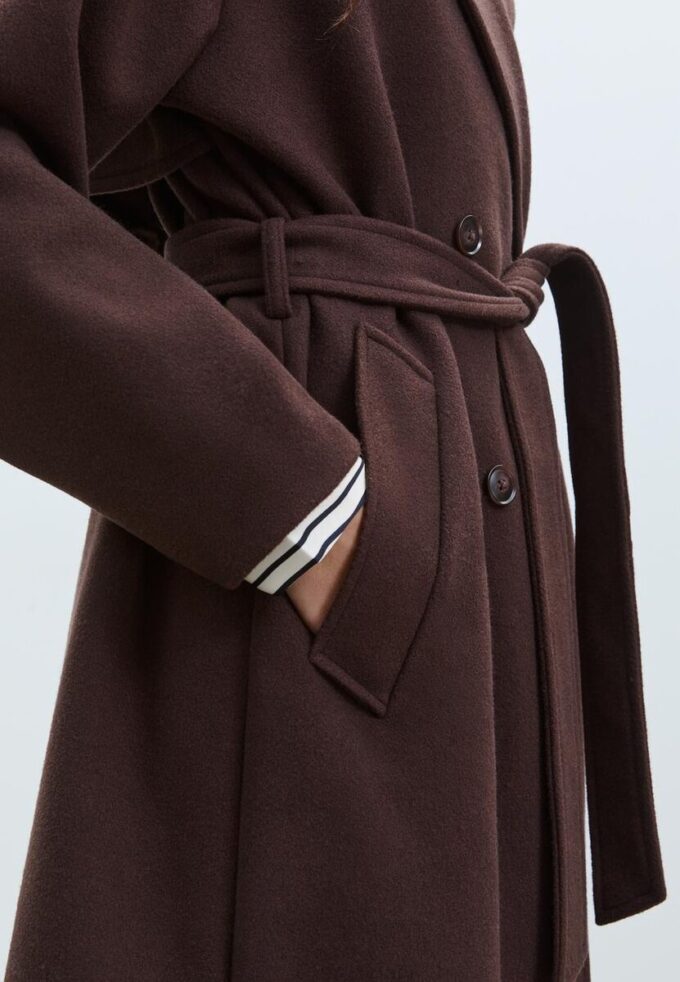Trenchcoat med Soft Touch-yta Trenchcoat med Soft Touch-yta