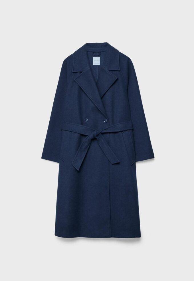 Trenchcoat med Soft Touch-yta