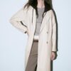 Trenchcoat med Soft Touch-yta Trenchcoat med Soft Touch-yta