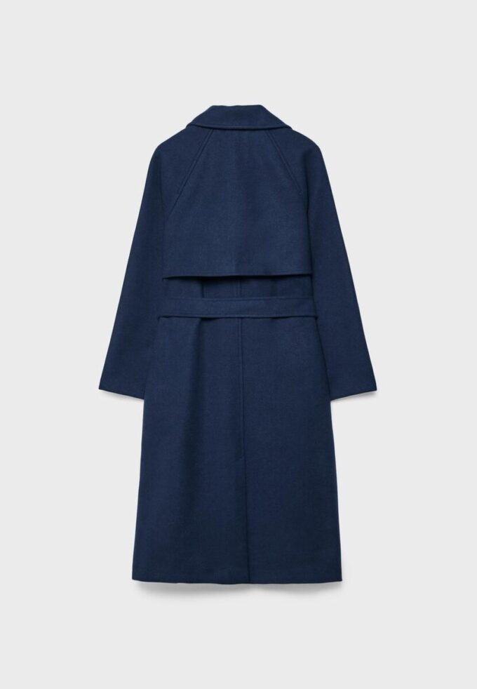 Trenchcoat med Soft Touch-yta
