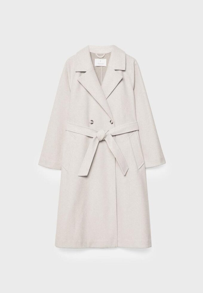 Trenchcoat med Soft Touch-yta Trenchcoat med Soft Touch-yta