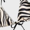 Triangel-bikinitopp i monstrat satin Triangel-bikinitopp i monstrat satin