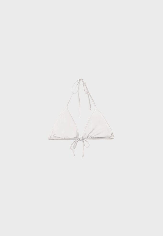 Triangel-bikinitopp i satin
