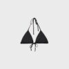 Triangel-bikinitopp i satin