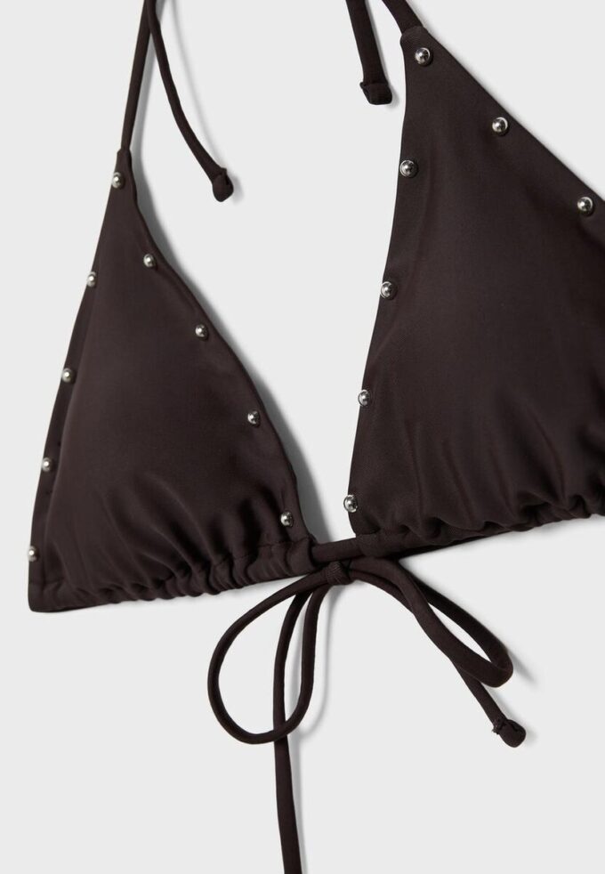Triangel-bikinitopp med nitar Triangel-bikinitopp med nitar