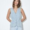 Åtsittande denimtop