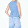 Åtsittande denimtop