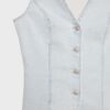 Åtsittande denimtop