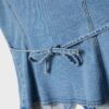 Åtsittande denimtop