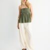 Virkad bandeau-toppar