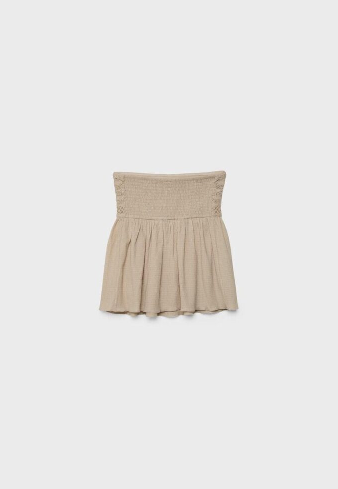 Virkad bandeau-toppar