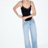 Wide Leg loose jeans with studs Wide Leg loose jeans with studs