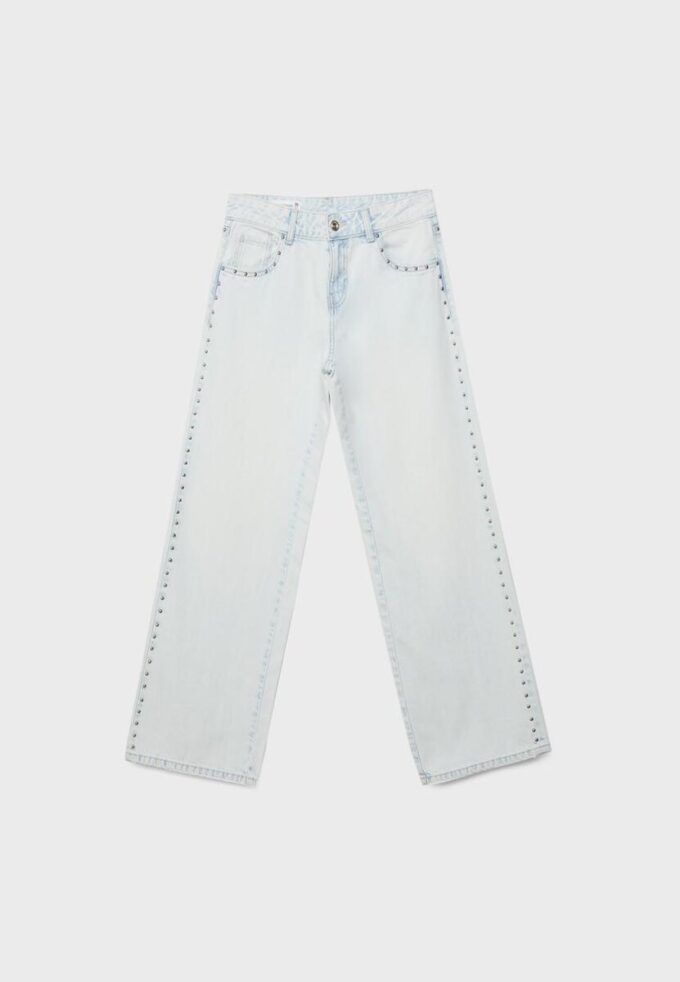 Wide Leg loose jeans with studs Wide Leg loose jeans with studs