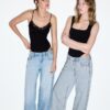 Wide Leg loose jeans with studs Wide Leg loose jeans with studs