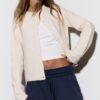 Wide Leg plysch byxor med kantdetaljer